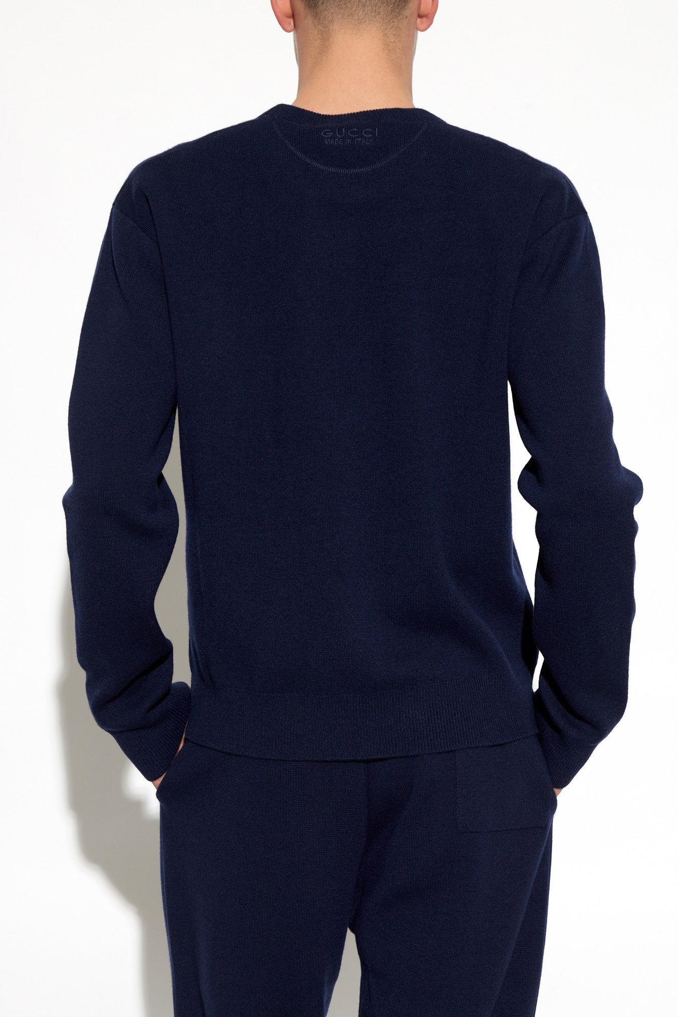 Navy blue outlet gucci sweater